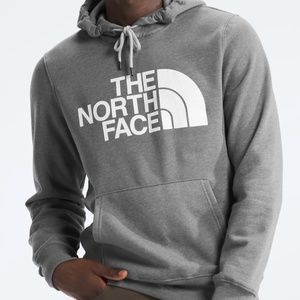 NWT North Face Men's Half Dome Pullover Hoodie in Heather Gray LARGE